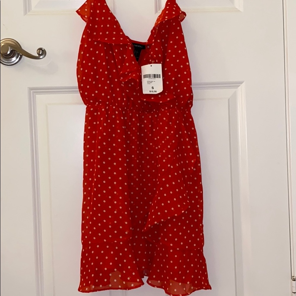 polka dot wrap dress